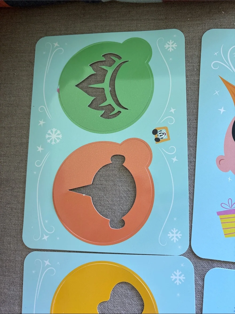 Set of Disney postcard suitable for framing with recipes on the back